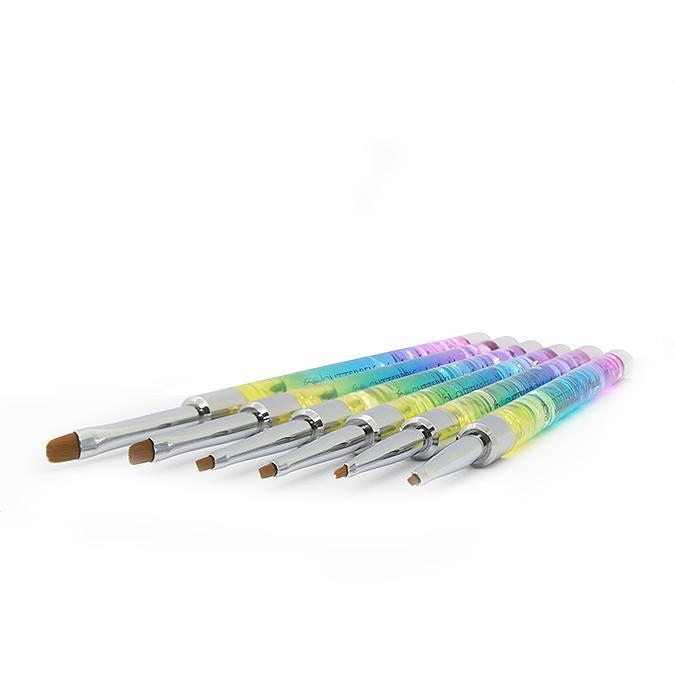 Gel/Art Rainbow Brush Set - 6 Piece