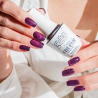 Gelish Cat Eye - Sky on Fire (Purple Swirl Effect)