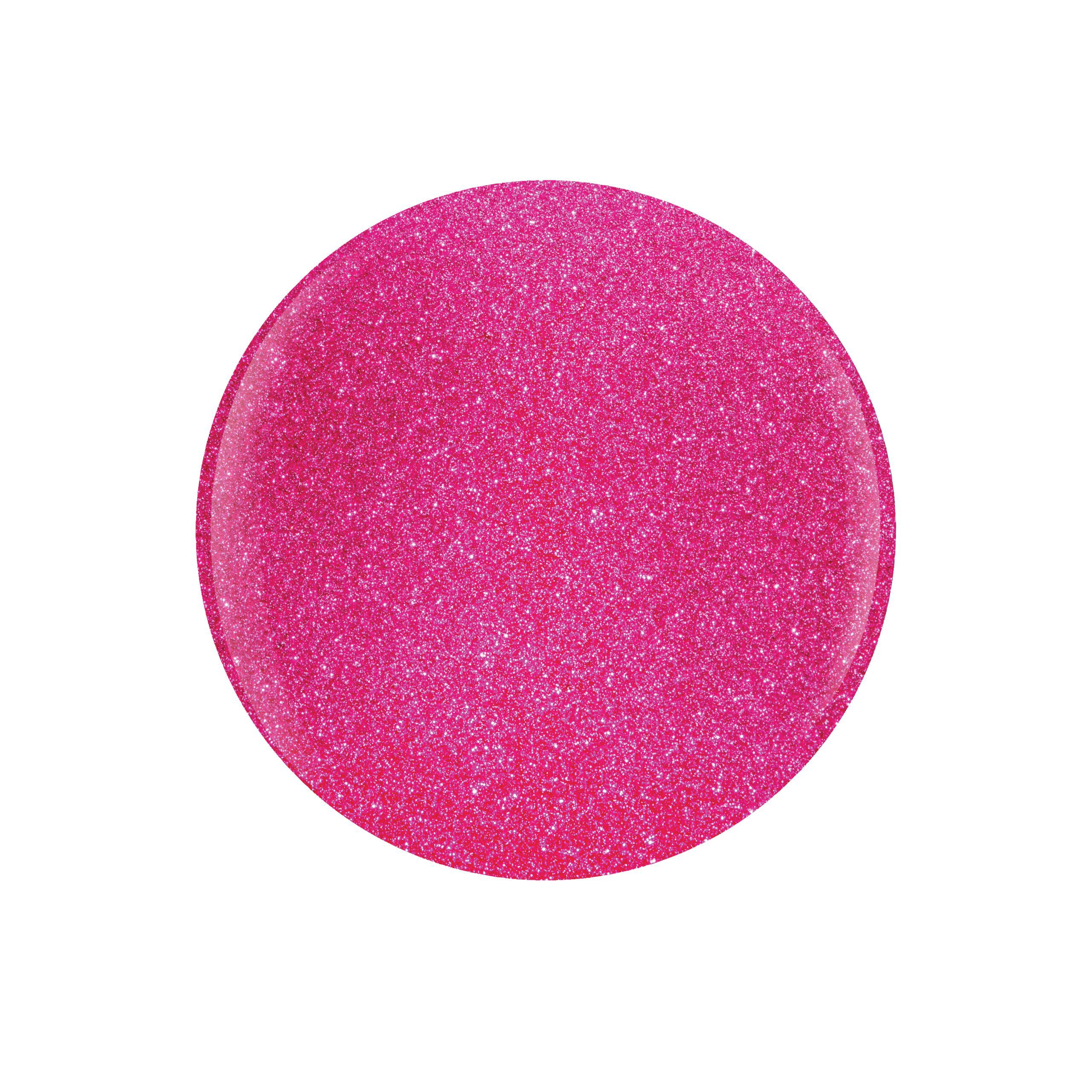 Gelish DIP High Voltage - Pink Fuchsia Silver Glitter