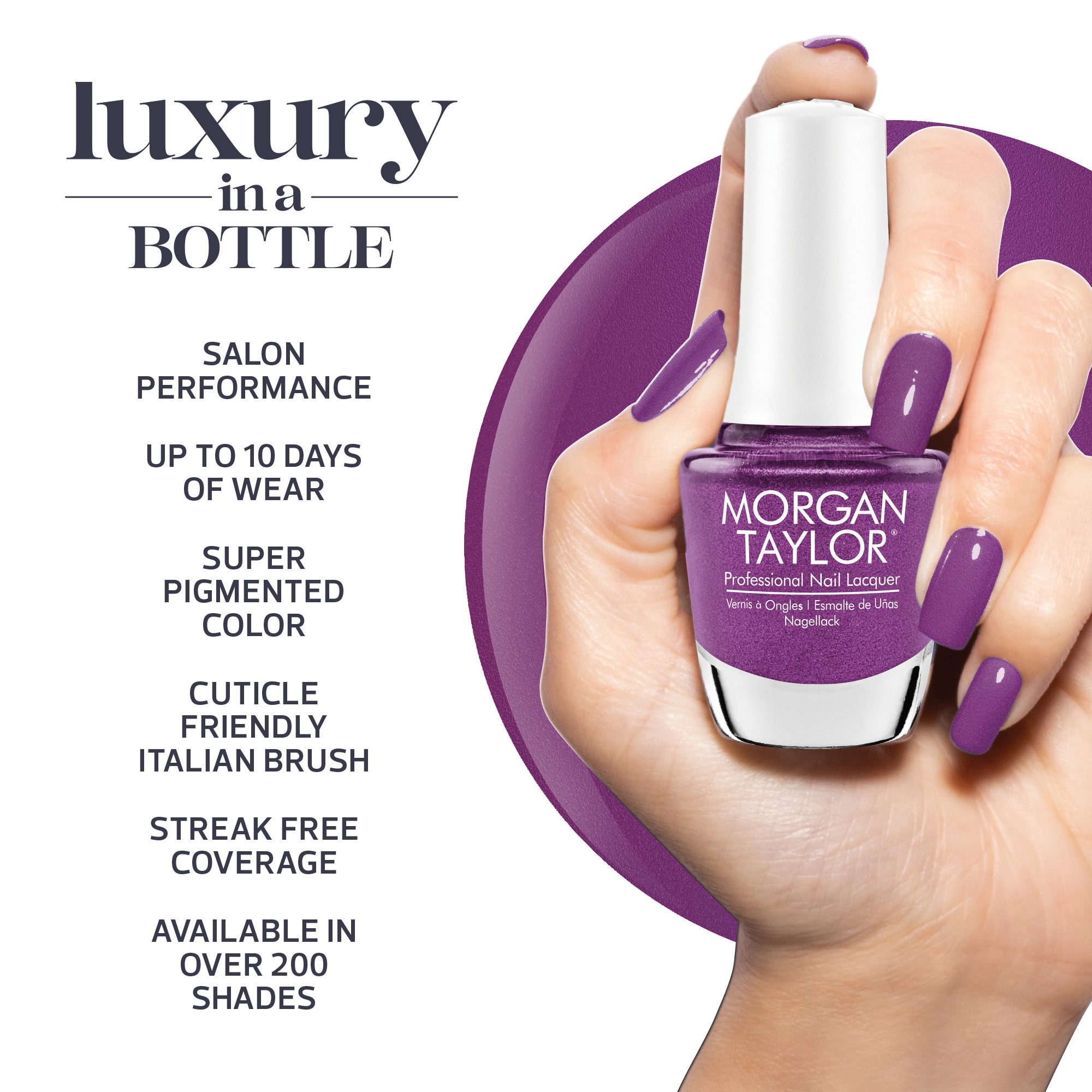 Morgan Taylor Berrylicious Bliss - Light Grape Creme- Prism Blooms